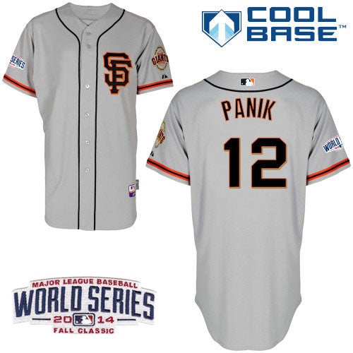 Joe Panik San Francisco Giants grey Road jersey