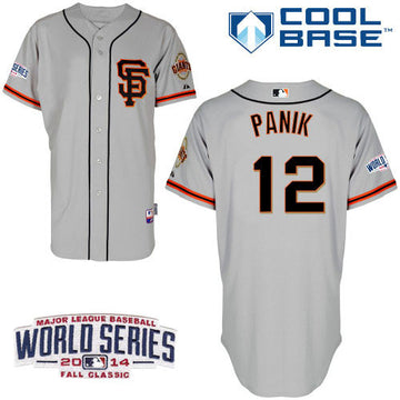 Joe Panik San Francisco Giants grey Road jersey