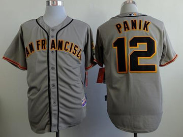 Joe Panik San Francisco Giants grey Road jersey