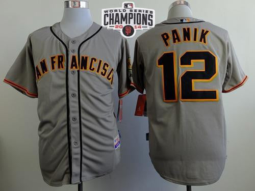 Joe Panik San Francisco Giants grey Road jersey