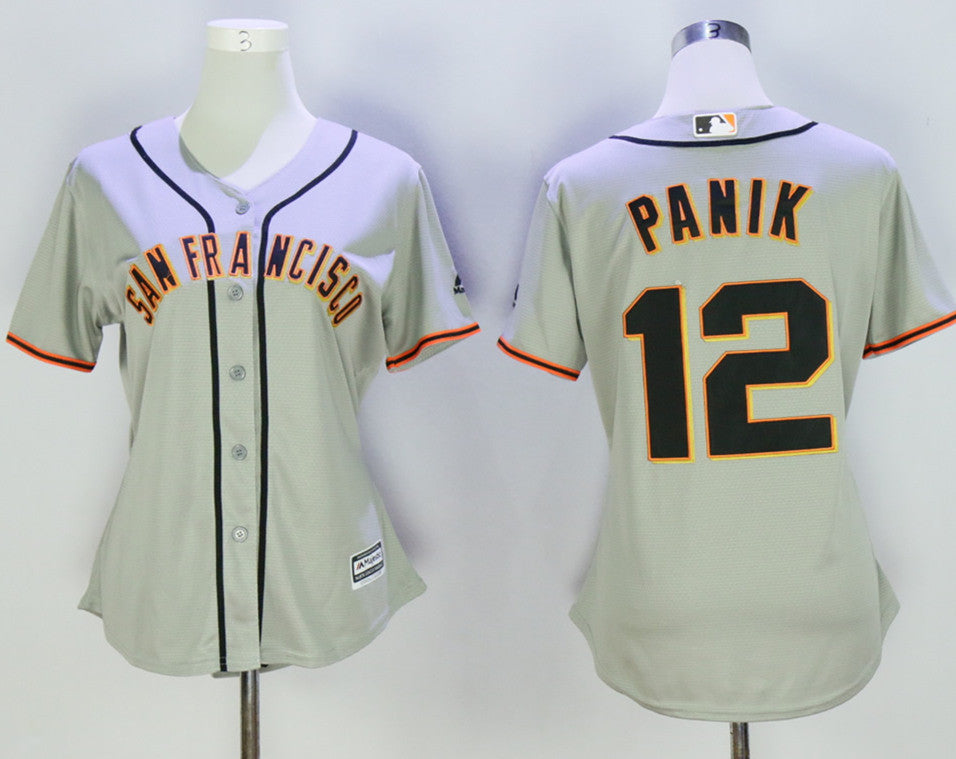 Joe Panik San Francisco Giants grey jersey