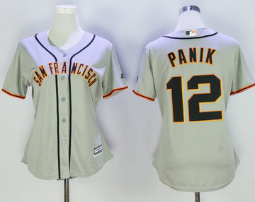Joe Panik San Francisco Giants grey jersey