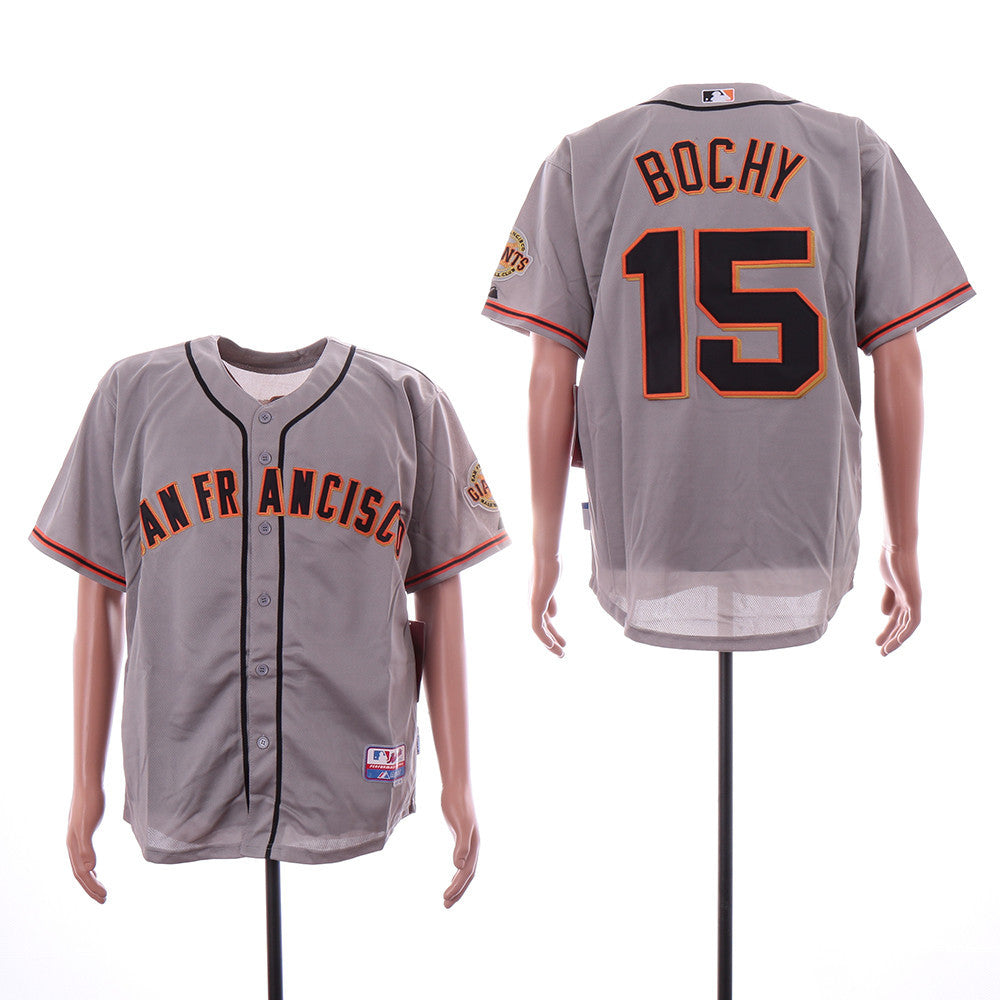 Bruce Bochy San Francisco Giants gray jersey