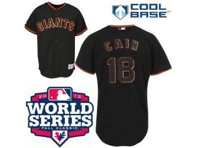 Cain San Francisco Giants black jersey