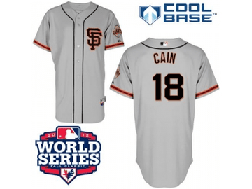 Cain San Francisco Giants grey jersey