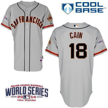 Cain San Francisco Giants grey Road jersey