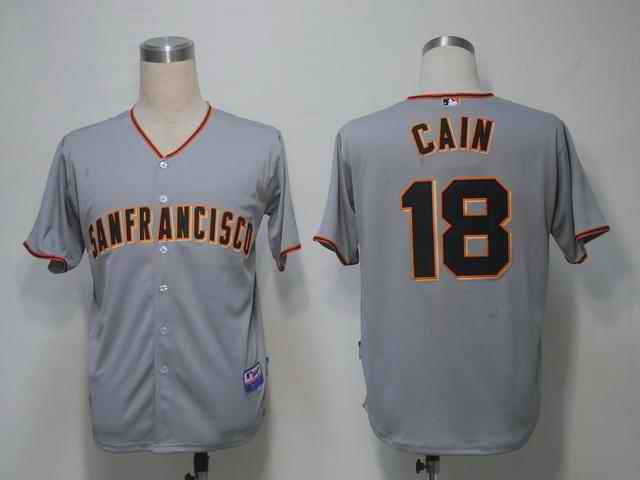 Cain San Francisco Giants grey jersey
