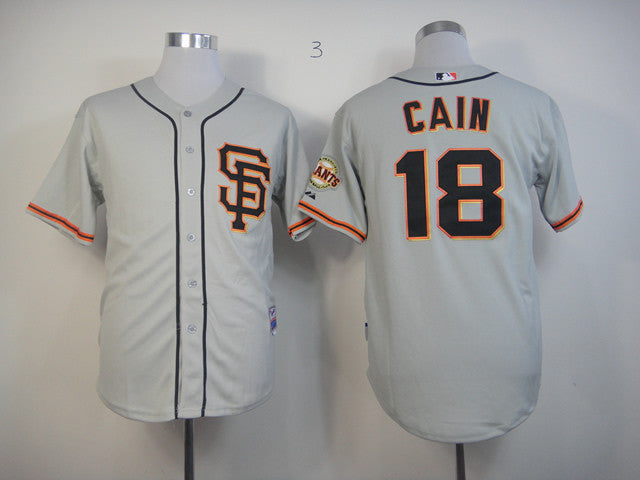 Cain San Francisco Giants grey jersey