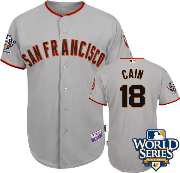 Cain Matt San Francisco Giants grey jersey