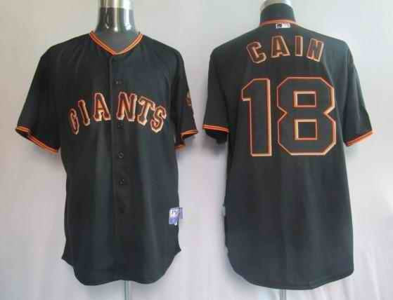 Matt Cain San Francisco Giants black jersey