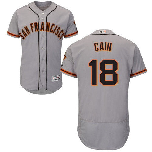 Matt Cain San Francisco Giants gray jersey