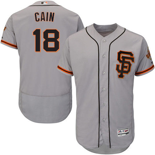 Matt Cain San Francisco Giants gray Road jersey