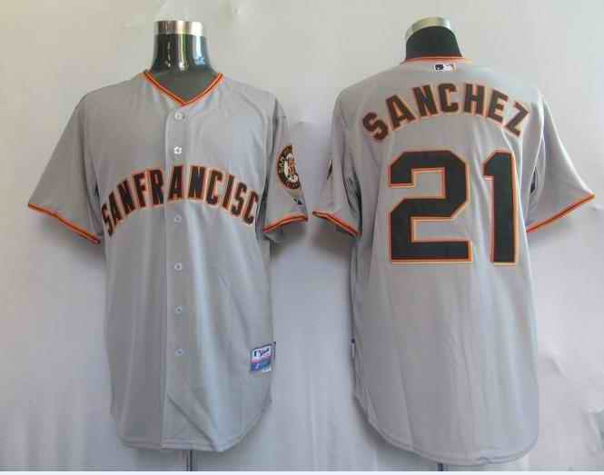 Sanchez San Francisco Giants grey jersey