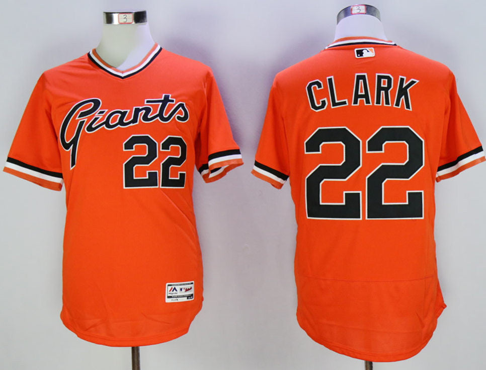 Will Clark San Francisco Giants orange jersey