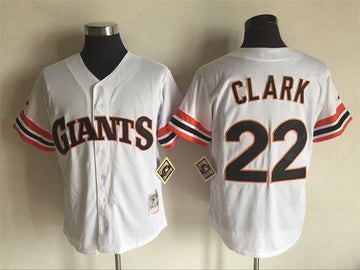 Will Clark San Francisco Giants white Throwback jersey