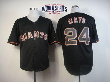 Willie Mays San Francisco Giants black jersey