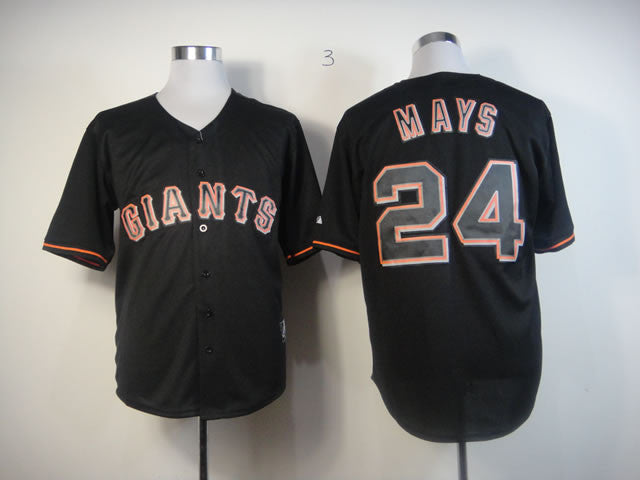 Willie Mays San Francisco Giants black Fashion jersey