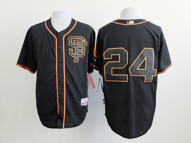 Willie Mays San Francisco Giants black Alternate jersey