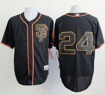 Willie Mays San Francisco Giants black Alternate jersey
