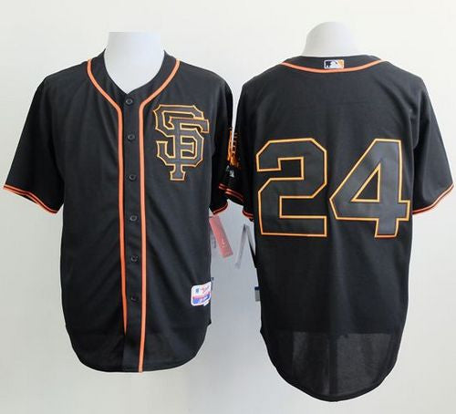 Willie Mays San Francisco Giants black Alternate jersey