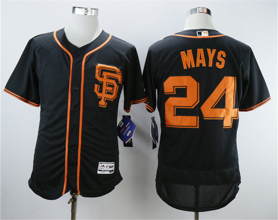 Willie Mays San Francisco Giants black jersey