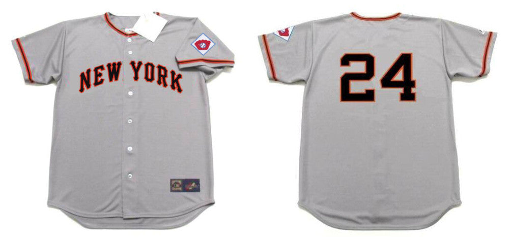Willie Mays San Francisco Giants gray Throwback jersey
