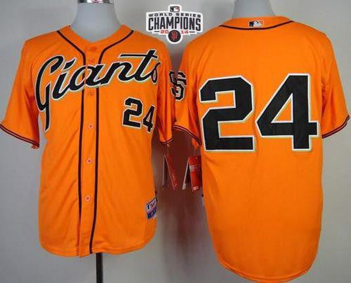 Willie Mays San Francisco Giants orange jersey