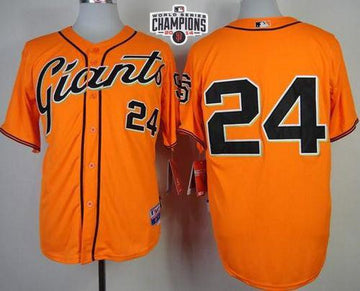 Willie Mays San Francisco Giants orange jersey
