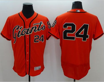 Willie Mays San Francisco Giants orange Authentic jersey