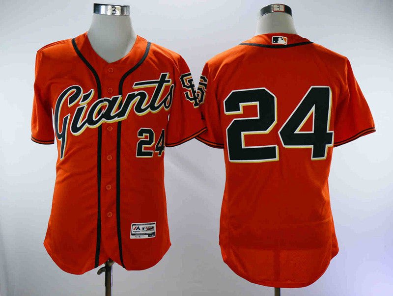 Willie Mays San Francisco Giants orange jersey