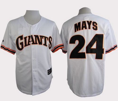 Willie Mays San Francisco Giants white jersey