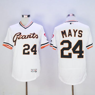 Willie Mays San Francisco Giants white Authentic jersey