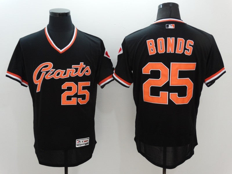Barry Bonds San Francisco Giants black Throwback jersey