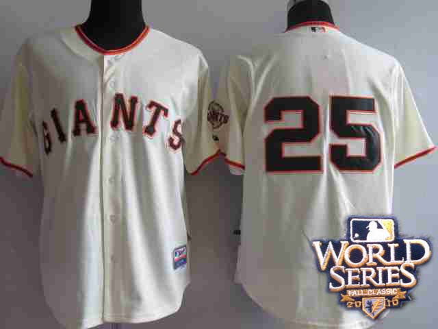 Barry Bonds San Francisco Giants cream jersey