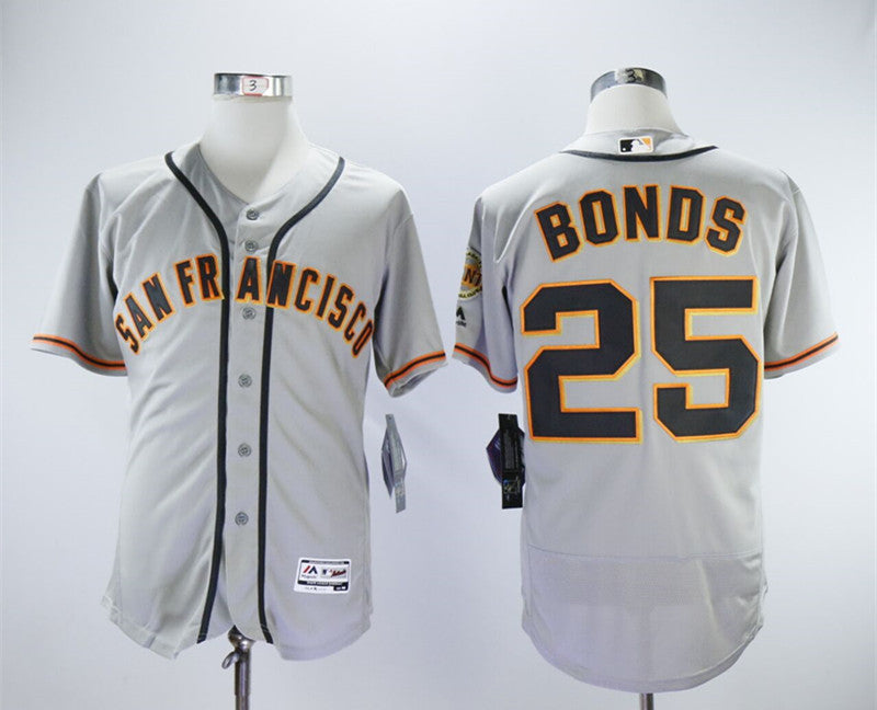Barry Bonds San Francisco Giants gray jersey