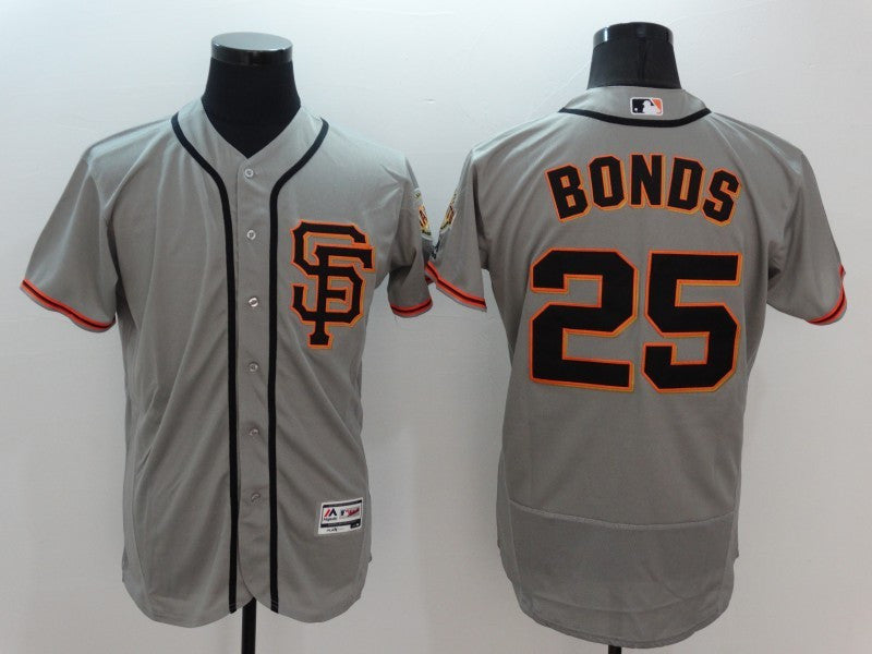 Barry Bonds San Francisco Giants grey jersey