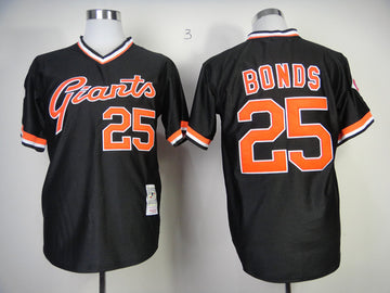 Bonds San Francisco Giants black Throwback jersey