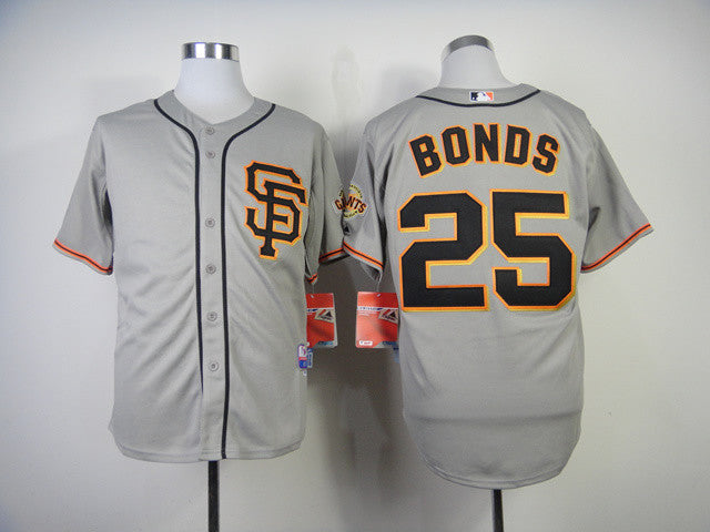 Bonds San Francisco Giants grey Throwback jersey