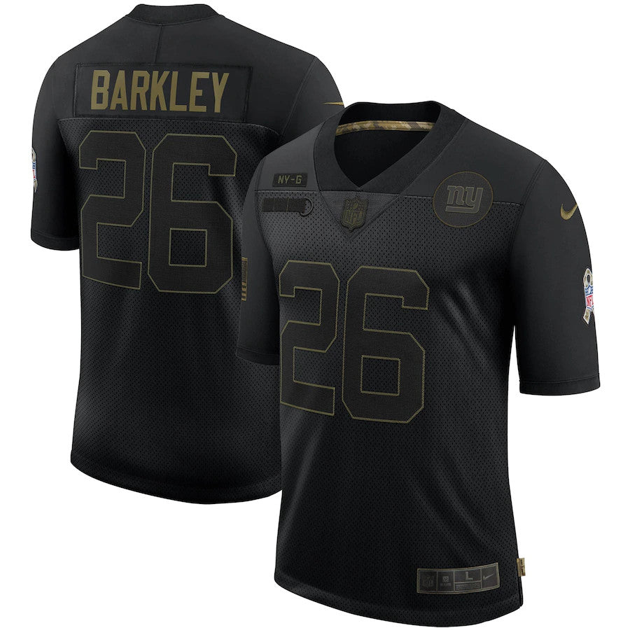 Saquon Barkley New York Giants black Salute To Service jersey
