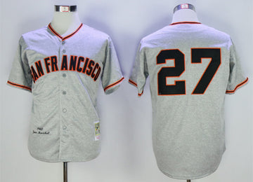 Juan Marichal San Francisco Giants grey Throwback jersey