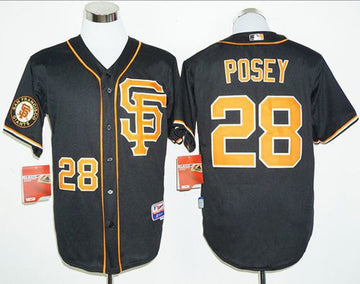 Buster Posey San Francisco Giants black jersey