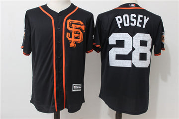 Buster Posey San Francisco Giants black jersey