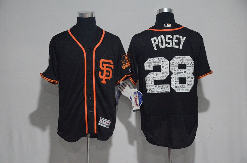 Buster Posey San Francisco Giants black jersey
