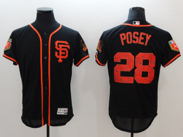 Buster Posey San Francisco Giants black jersey