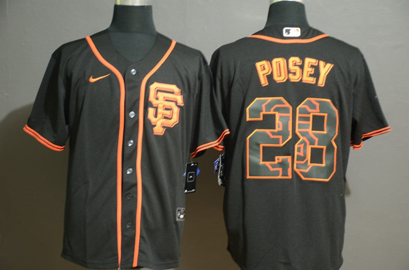 Buster Posey San Francisco Giants black Fashion jersey
