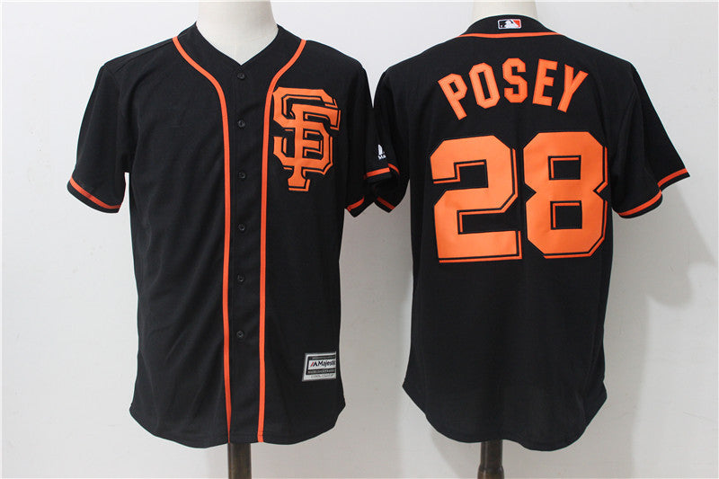 Buster Posey San Francisco Giants black Alternate jersey