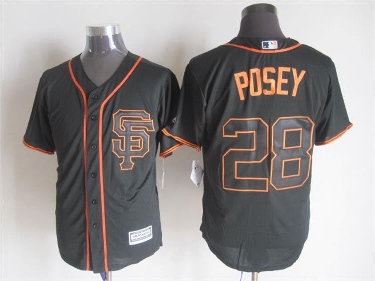 Buster Posey San Francisco Giants black Alternate jersey