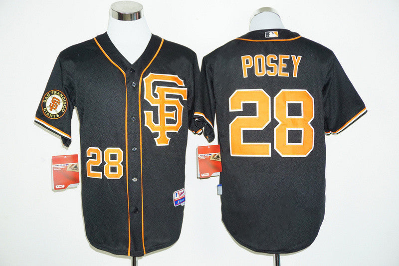 Buster Posey San Francisco Giants black jersey