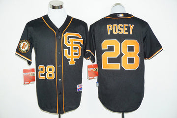 Buster Posey San Francisco Giants black jersey