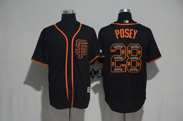 Buster Posey San Francisco Giants black jersey
